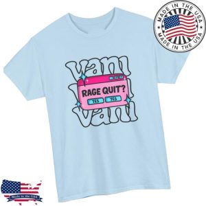 Vanilbean Store Merch Yes Yes Rage Quit T-Shirt