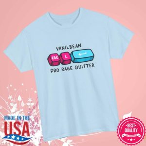 Vanilbean Store Merch Pro Rage Quitter T-Shirt