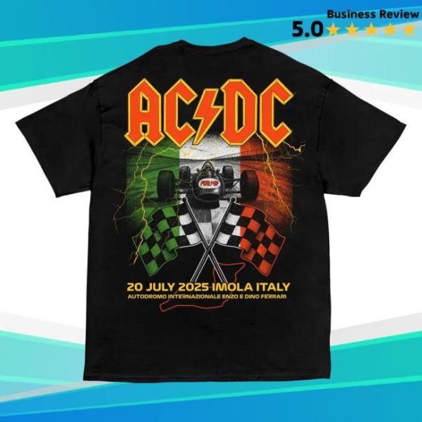 Acdc Merch Store Shop Imola Pwr Up Tour T-Shirt