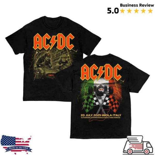Acdc Merch Store Shop Imola Pwr Up Tour T-Shirt