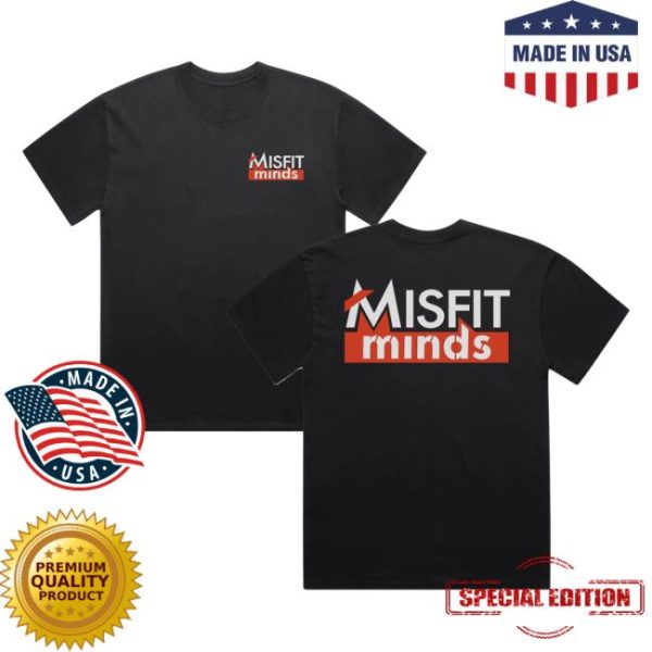 Shaggers Merch Store Shop Misfit Minds T-Shirt Faded Black