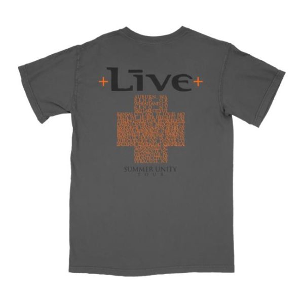 Livetheband Store Merch Charcoal Summer Unity Tour Tee