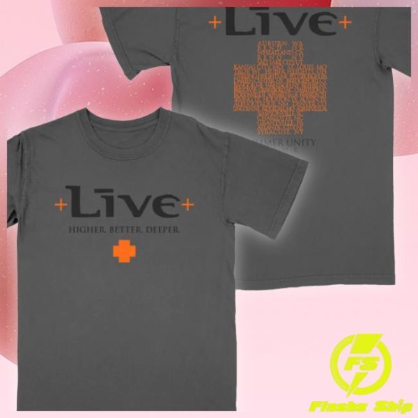 Livetheband Store Merch Charcoal Summer Unity Tour Tee