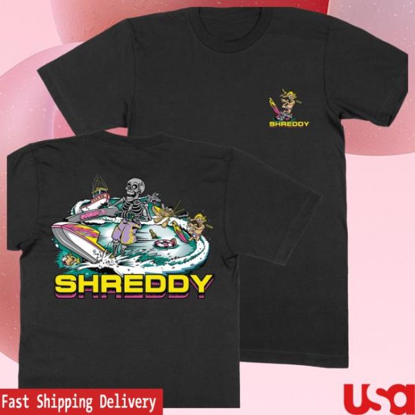 Shreddy Lyfe Store Merch Ski Shirt Black Shirt