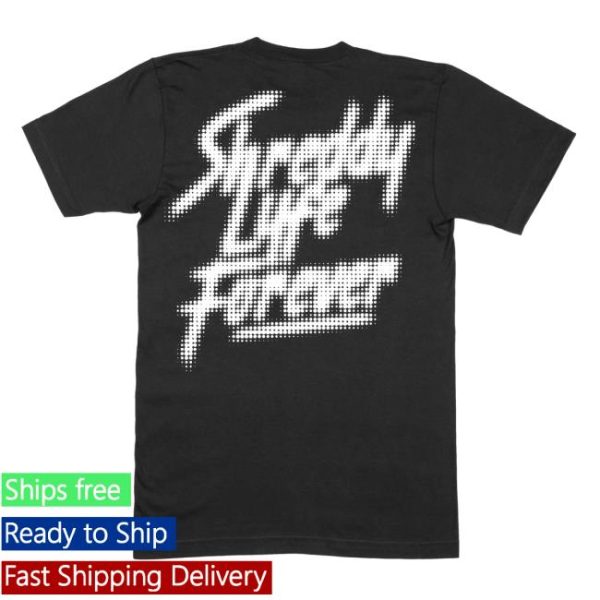 Shreddy Lyfe Store Merch Halftone Shirt Black Shirt