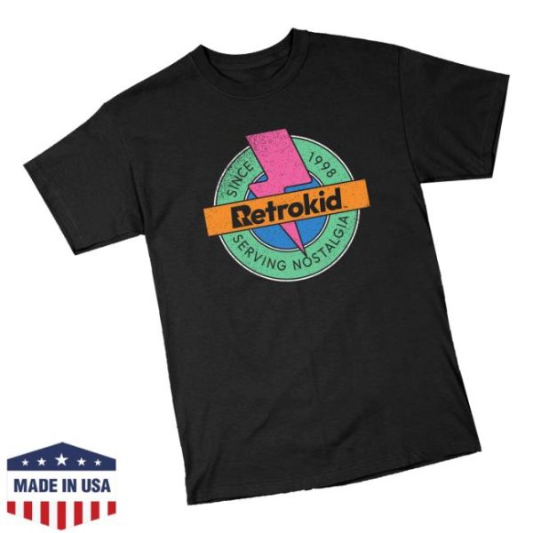 Retrokid Merch Store Shop Retrokid Originals 90S T-Shirt Black