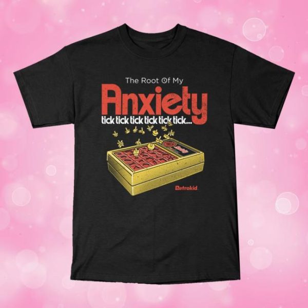 Retrokid Merch Store Shop Retrokid Originals Anxiety T-Shirt Black