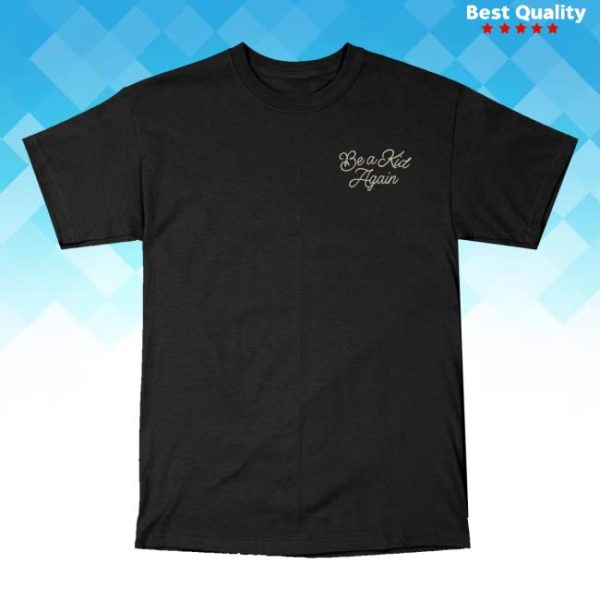 Retrokid Merch Store Shop Retrokid Originals Be A Kid T-Shirt Black