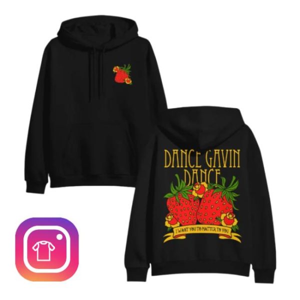 Dancegavindance Band Store Merch Strawberry’s Wake Hoodie