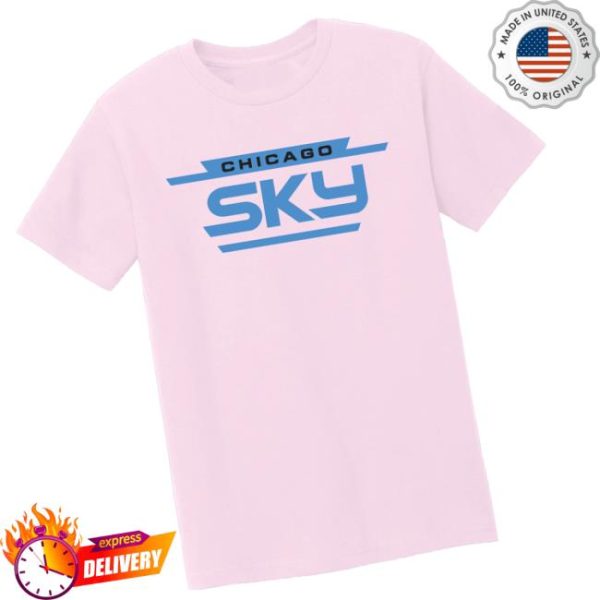 Chicago Sky Shop Store Merch Stacked Logo T-Shirt