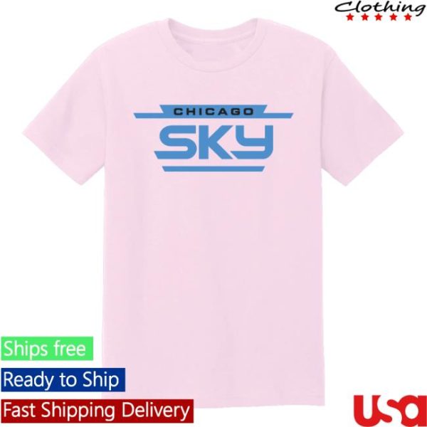 Chicago Sky Shop Store Merch Stacked Logo T-Shirt