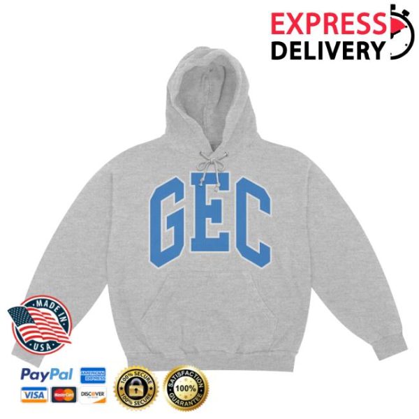 100 Gecs Store Merch Varsity Grey Hoodie