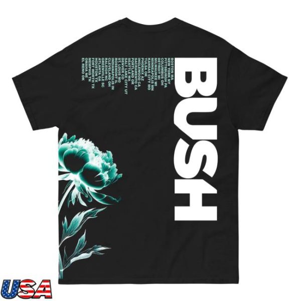 Bush Official Store Merch Wrap Around Tour Itin Tee