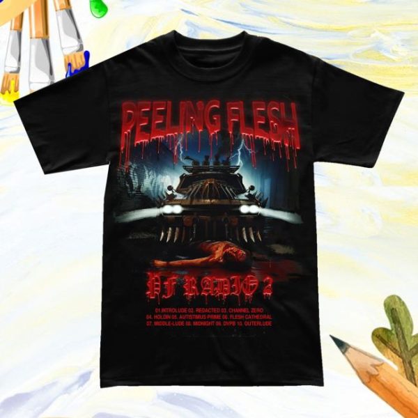 Indiemerchstore Merch Peeling Flesh Pf Radio 2 T-Shirt
