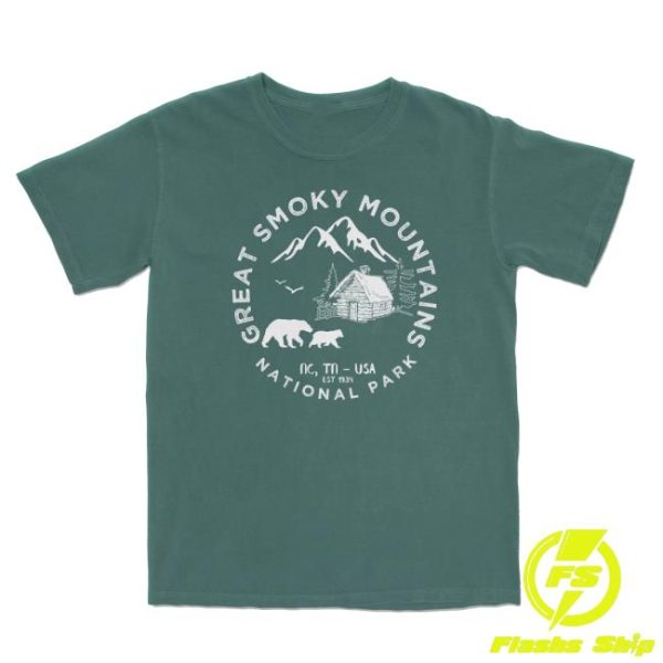 The National Park Store Merch Great Smoky Mountains National Park Comfort Colors T Shirt