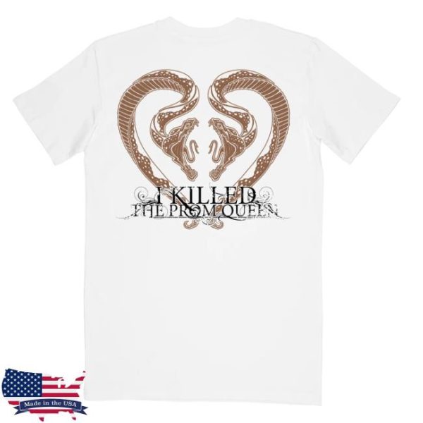 Imprint Merch Store I Killed The Prom Queen Snakes White T-Shirt