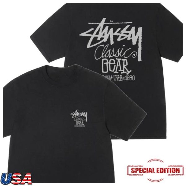 Stussy Store Merch Classic Gear Pigment Dyed Tee