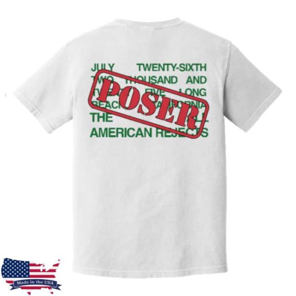 The All-American Rejects Store Merch Warped Tour Poser Tee