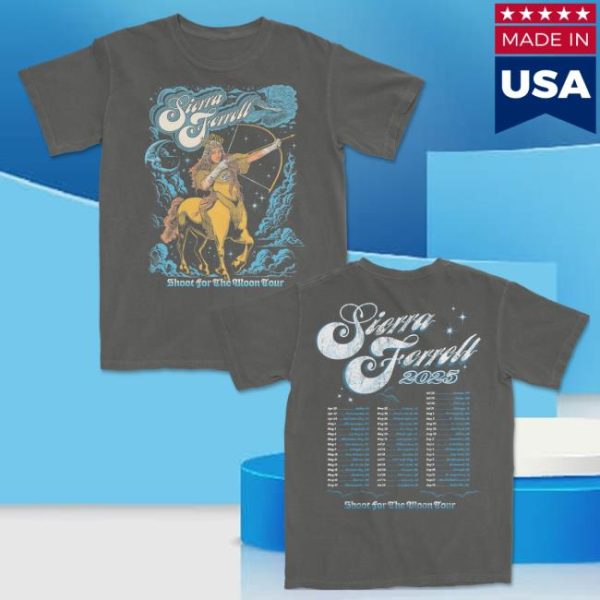 Sierra Ferrell Store Merch Shoot For The Moon Tour ’25 Tee