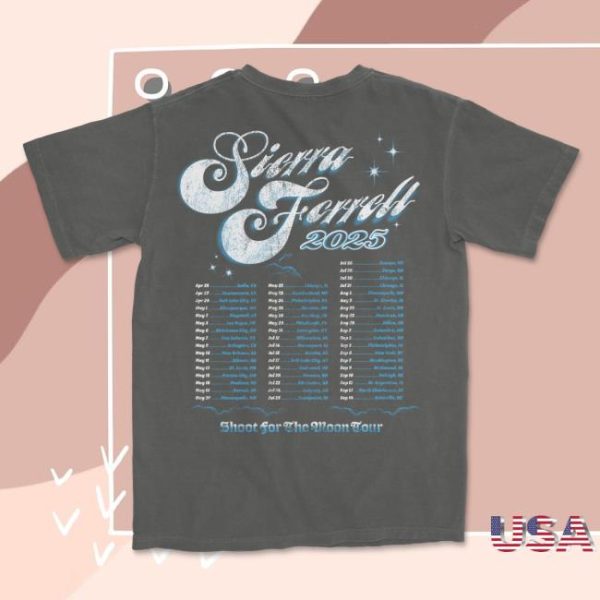 Sierra Ferrell Store Merch Shoot For The Moon Tour ’25 Tee