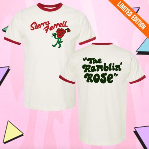 Sierra Ferrell Store Merch Ringer Ramblin’ Rose Shirt