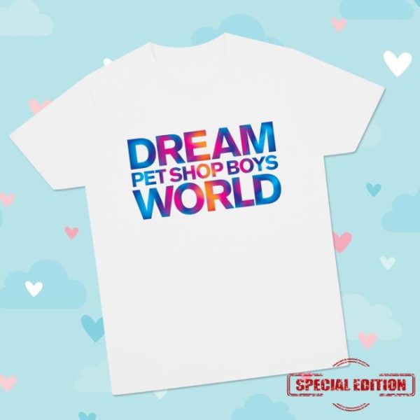 Pet Shop Boys Store Merch Stacked Dreamworld 2025 T-Shirt