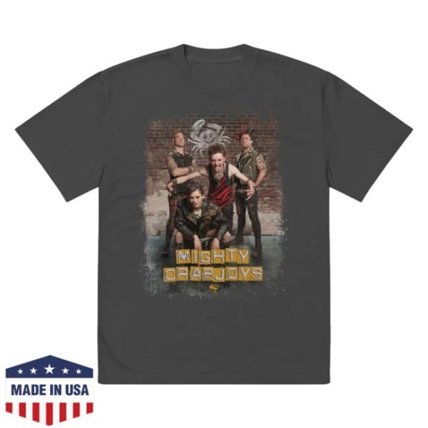 Dc Shop Store Merch Superman 2025 Movie Mighty Crabjoys Oversized Faded T-Shirt