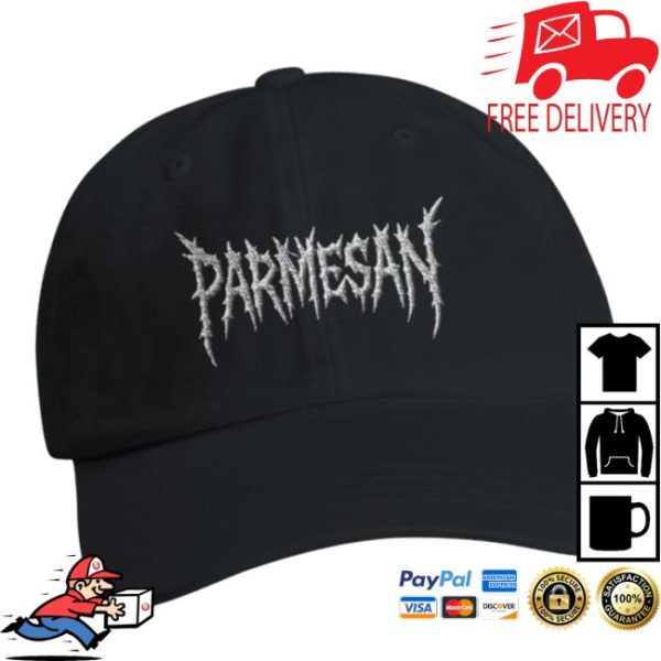 Wavey Goods Store Merch Parmesan Death Metal Embroidered Dad Hat