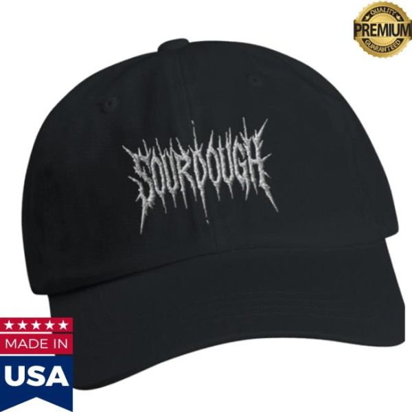Wavey Goods Store Merch Sourdough Death Metal Embroidered Dad Hat