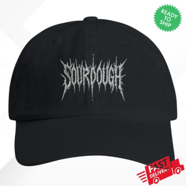Wavey Goods Store Merch Sourdough Death Metal Embroidered Dad Hat