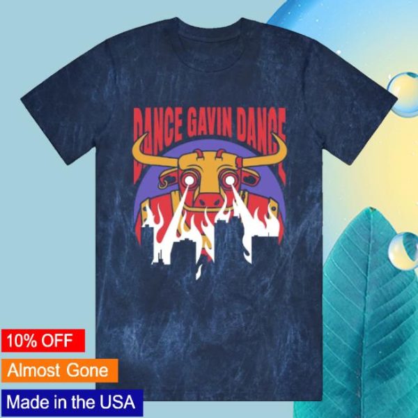 Dance Gavin Dance Merch Store Shop Gavinzilla Mineral Navy Wash T-Shirt