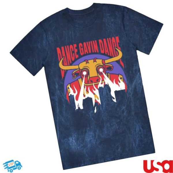 Dance Gavin Dance Merch Store Shop Gavinzilla Mineral Navy Wash T-Shirt