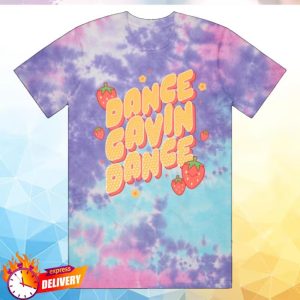 Dance Gavin Dance Merch Store Shop Kawaii Strawberry Cotton Candy Tie Dye T-Shirt