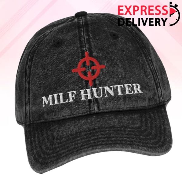 Orbital Clothing Brand Store Merch Milf Hunter Vintage Cotton Twill Cap