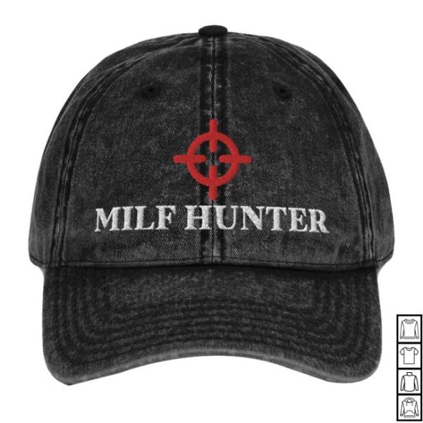 Orbital Clothing Brand Store Merch Milf Hunter Vintage Cotton Twill Cap