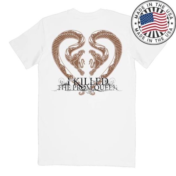 Imprintmerch Store Shop I Killed The Prom Queen Snakes White T-Shirt