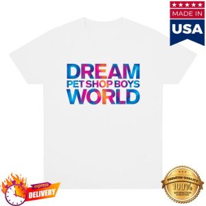 Pet Shop Boys Merch Store Shop Stacked Dreamworld 2025 T-Shirt