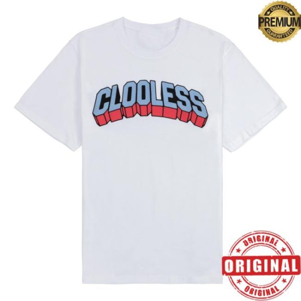 Clooless Store Merch Block Party Oversized White Tee