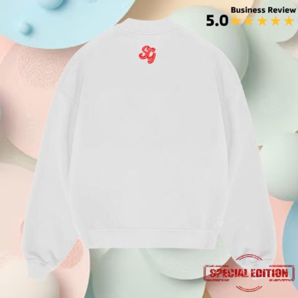 Selena Gomez Store Merch Selenator White Heart Crewneck