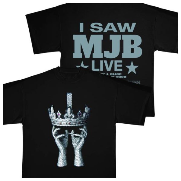 Mary J Blige Store Merch Crown Black Tee