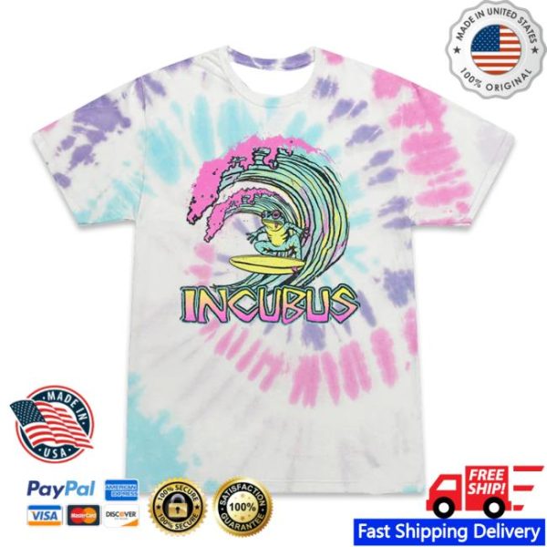 Incubushq Store Merch Surfing Frog Tie-Dye