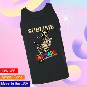 Sublimelbc Store Merch Ensenada Skeleton Black Tank