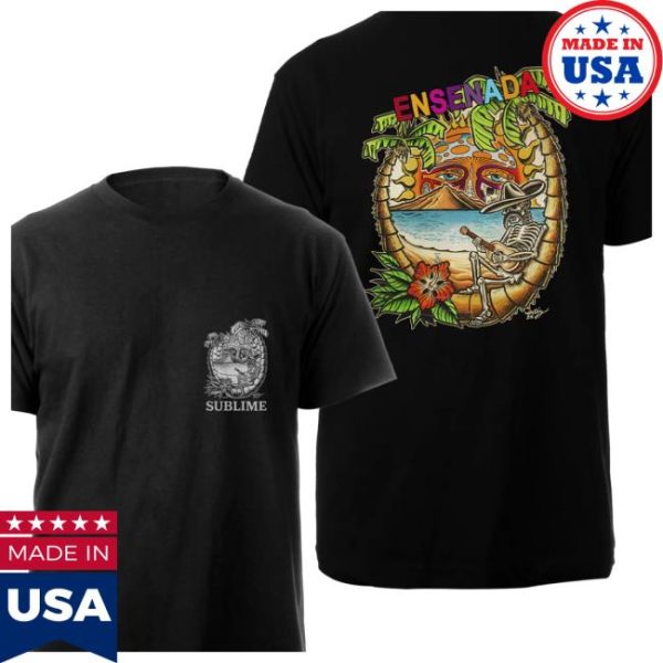Sublimelbc Store Merch Ensenada Crest Black T-Shirt