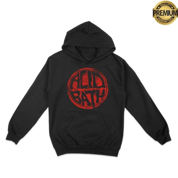 Acid Bath Official Store Merch Acid Bath Worn ‘And Torn Logo Hoodie