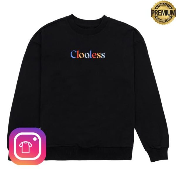 Clooless Merch Store Shop Primary Crewneck Black