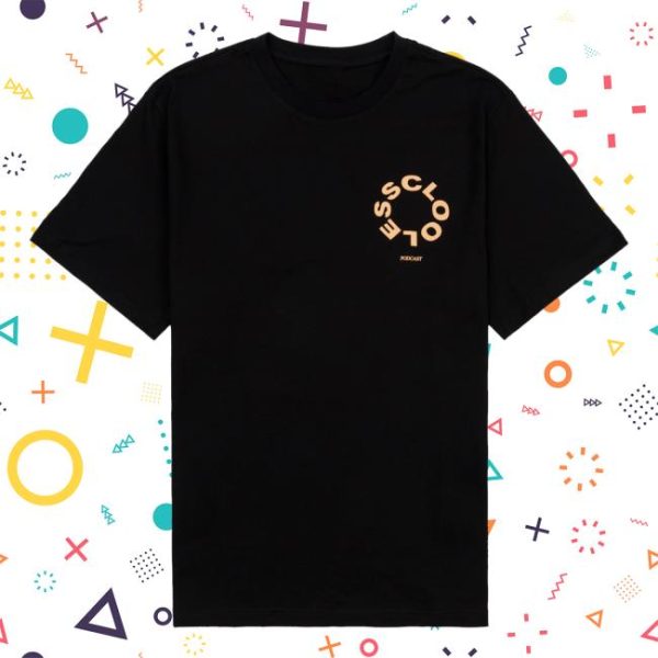 Clooless Merch Store Shop Static Thoughts Oversized Tee Black