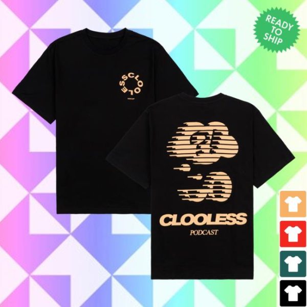 Clooless Merch Store Shop Static Thoughts Oversized Tee Black