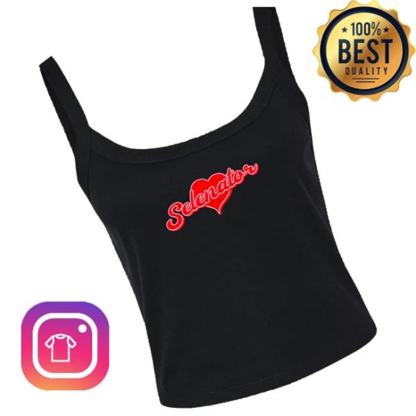 Selena Gomez Official Store Merch Shop Selenator Black Heart Tank