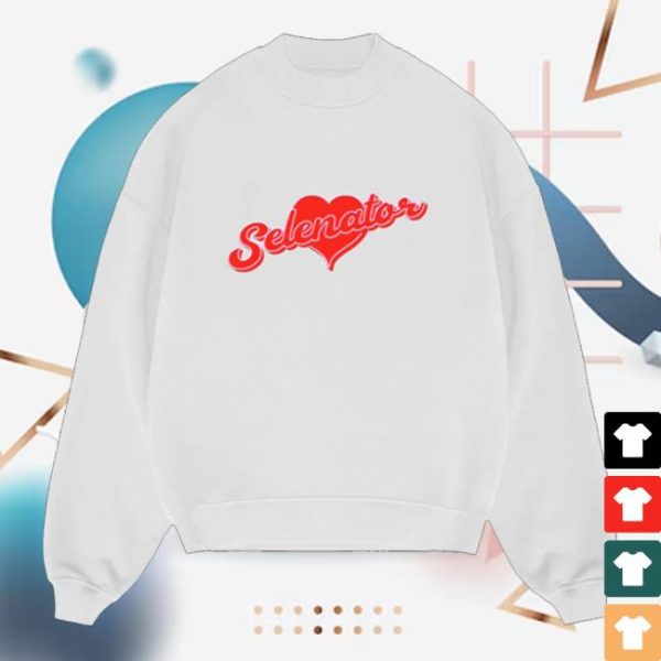 Selena Gomez Official Store Merch Shop Selenator White Heart Crewneck