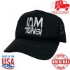 kenny iam tongi merch store black logo trucker hat